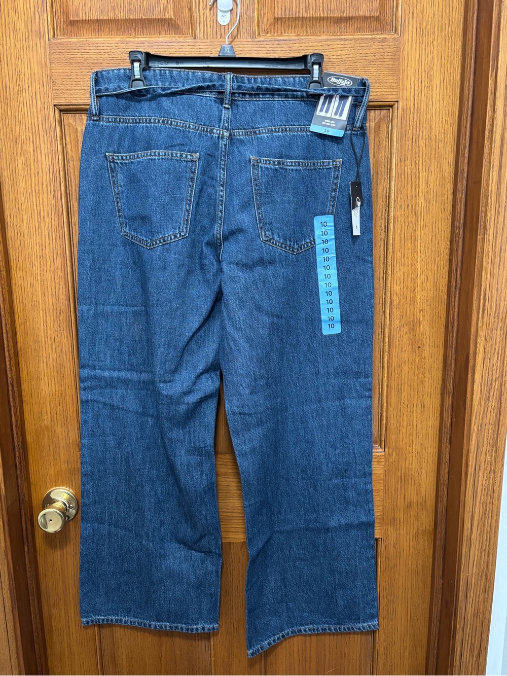 Buffalo David Bitton High Rise Wide Leg Belted Jeans  Sz 10. NWT - Picture 7 of 12
